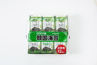 韓国海苔１２P（青のり入り）