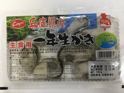 兵庫県産一年生かき（生食用）