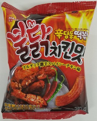 辛ダンドントッポッキスナックブルダック激辛スパイシーチキン味
