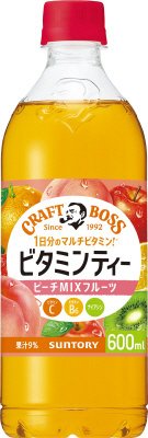 サントリー　クラフトボス　ビタミンティー　６００ｍｌペット　（手売り用）