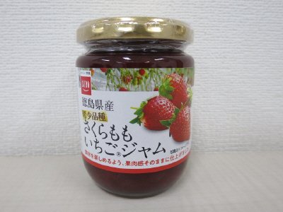 徳島県産　さくらもも　いちごジャム