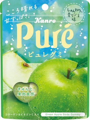 ピュレグミしゅんわり、青りんご