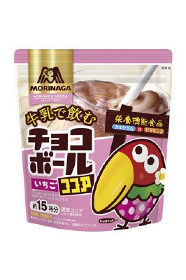 牛乳で飲むココア＜チョコボールいちご＞