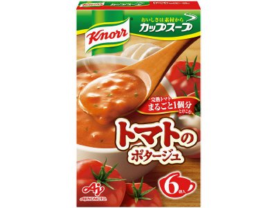 「クノール　カップスープ」完熟トマトまるごと１個分使ったポタージュ（６袋入）