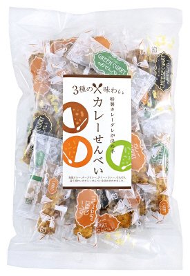 ３種の味わい　カレーせんべい