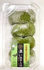 濃い抹茶大福（こしあん）
