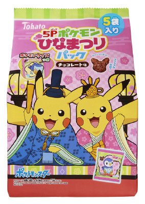 ５Ｐポケモンひなまつりパック チョコレート味