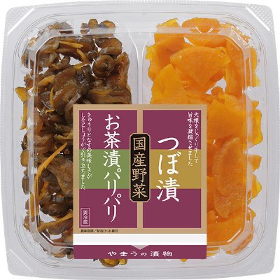 国産二色 お茶漬パリパリ・つぼ漬 80g