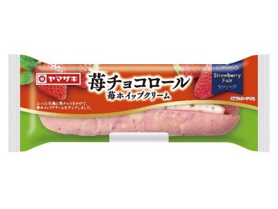 苺チョコロール（苺ホイップクリーム）