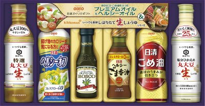日清ヘルシーオイル＆キッコーマン生しょうゆギフト　ＮＫ－３０