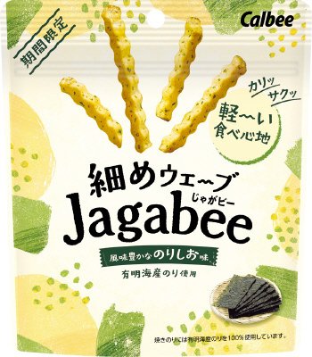 細めウェーブＪａｇａｂｅｅ風味豊かなのりしお味