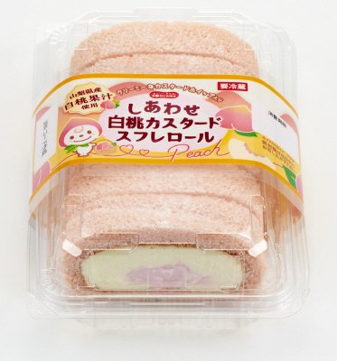 しあわせ白桃カスタードスフレロール