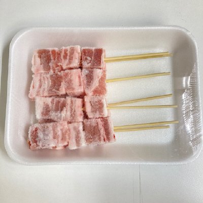 冷凍豚バラ串　トレー