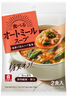 食べるオートミールスープ　海鮮の旨みチゲ風味