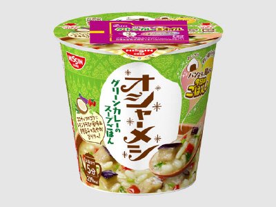 日清オシャーメシ　グリーンカレーのスープごはん