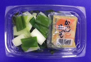 九条ネギのからし酢味噌和え