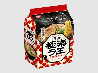 日清極楽ラ王　濃厚背脂醤油　３食パック