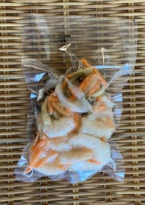 中華風大きなむきエビの卵炒め