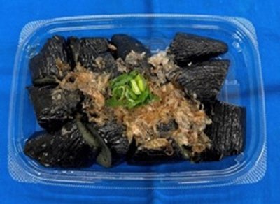 国産焼き茄子の煮びたし