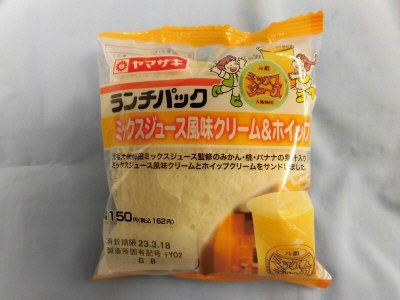 ランチパック（ミックスジュ－ス風味クリ－ム＆ホイップ）