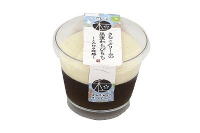 きなこクリームの黒蜜わらびもち