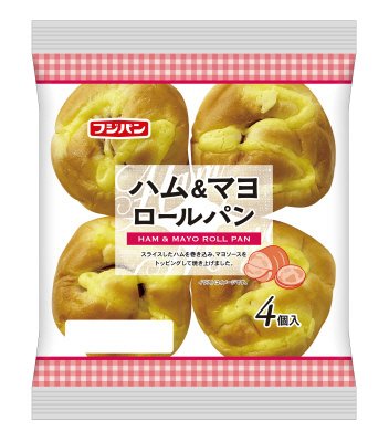 ハム＆マヨロールパン