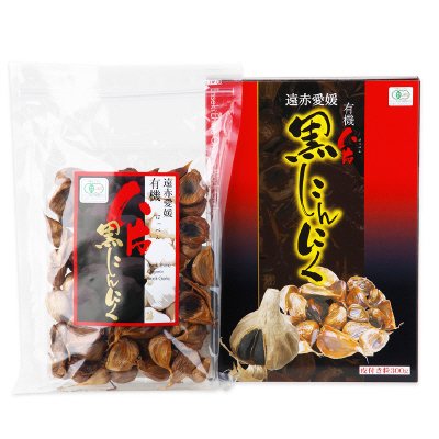 遠赤愛媛有機八片黒にんにく 300ｇ箱入り