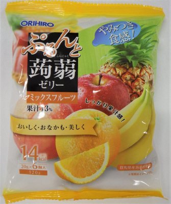 ぷるんと蒟蒻ゼリーパウチ　ミックスフルーツ
