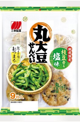 丸大豆せんべい　枝豆香る塩味