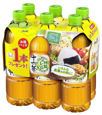 アサヒ　十六茶　ＰＥＴ６３０ｍｌ　５本＋１本