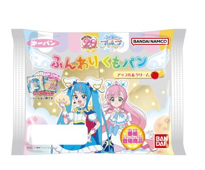 プリキュアふんわりくもパン　アップル＆クリーム
