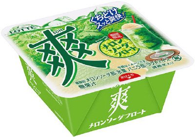 爽　メロンソーダフロート