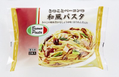 Ｂｕｏｎｏ Ｐａｓｔａ　きのことベーコンの和風パスタ