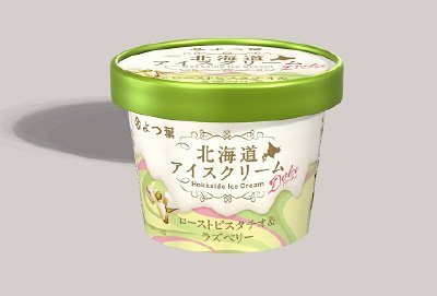 よつ葉北海道アイスクリーム ドルチェ ローストピスタチオ＆ラズベリー114ml