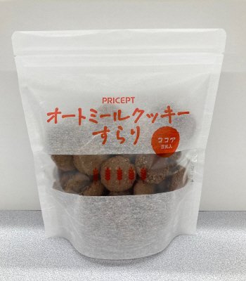 オートミールクッキーすらりココア