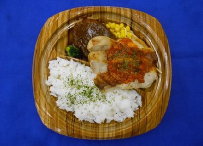 チキンステーキ＆ハンバーグプレート