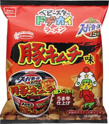 ベビースタードデカイラーメンスーパーカップ豚キムチ味