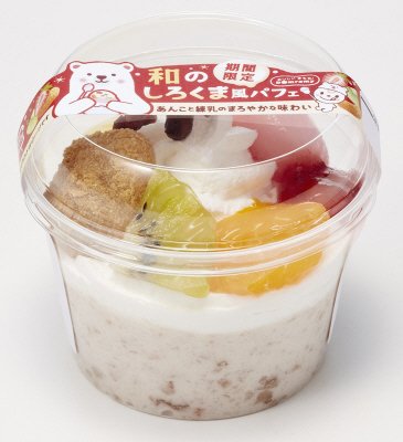 和のしろくま風パフェ