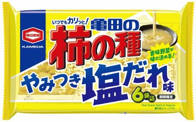 亀田の柿の種やみつき塩だれ味６袋詰