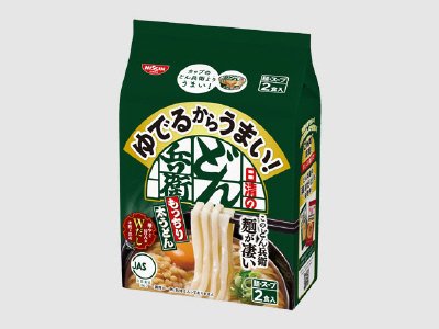 ゆでるからうまい！日清のどん兵衛　もっちり太うどん　２食パック