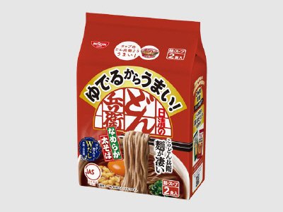ゆでるからうまい！日清のどん兵衛　なめらか太そば　２食パック