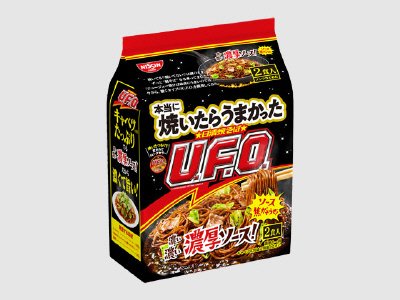 本当に焼いたらうまかった　日清焼そばＵ．Ｆ．Ｏ．　２食パック