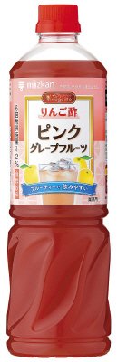 ビネグイットりんご酢ピンクグレープフルーツ（６倍濃縮タイプ）　　１０００ＭＬ／８