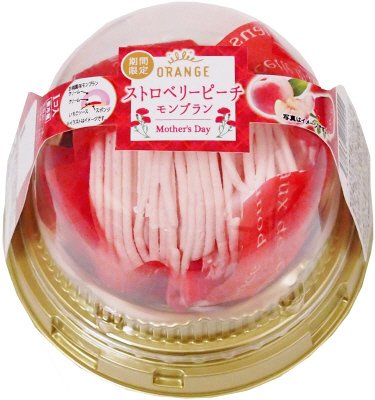 母の日ストロベリーピーチモンブラン