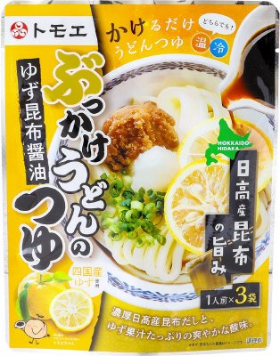 ﾄﾓｴぶっかけうどんのつゆゆず昆布醤油25ml×3袋入