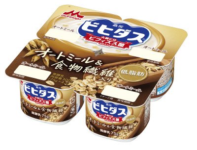 ビヒダスヨーグルト　オートミール＆食物繊維入り　４ポット