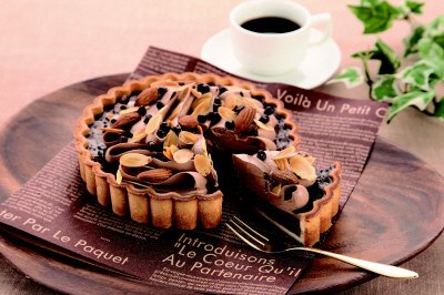 チョコレートナッツタルト
