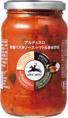 アルチェネロ有機パスタソース・トマト＆香味野菜３５０ｇ