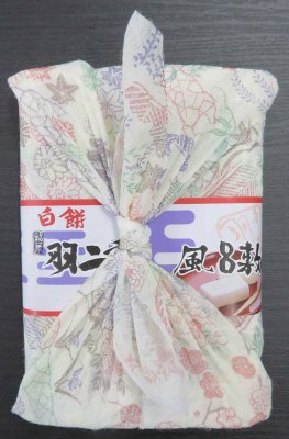 羽二重風呂敷　白
