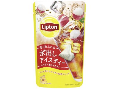 リプトン　水出しアイスティー　ルイボス＆ライチティー　ティーバッグ　１０袋